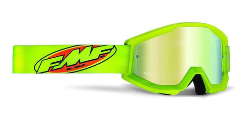 Goggles FMF Powercore Core Yellow - Mica Espejo Dorada